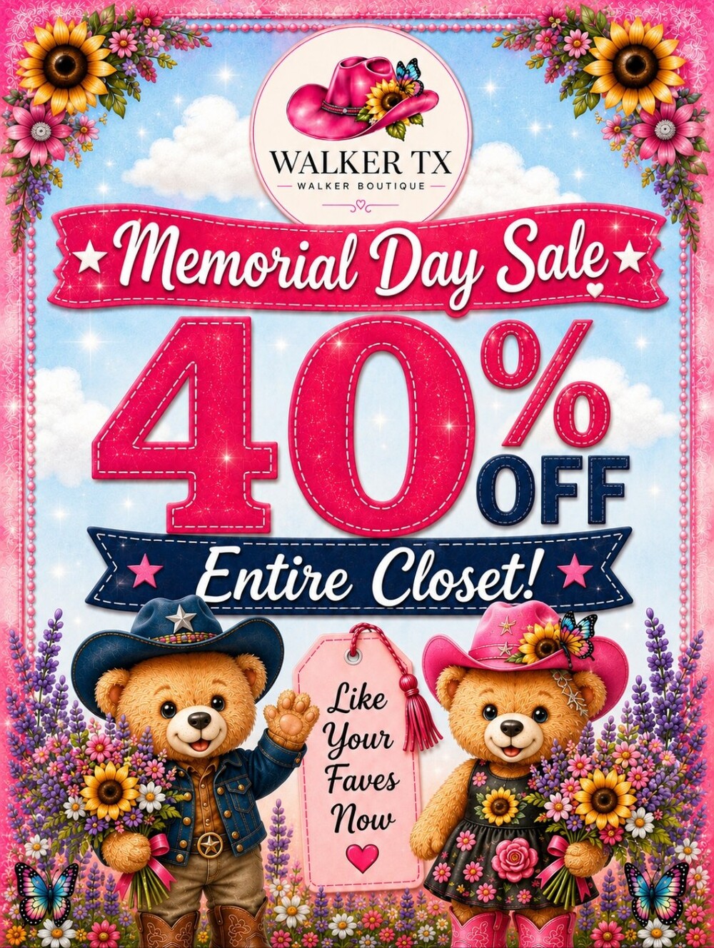 40% OFF Ends Tuesday- Like Your Faves Now